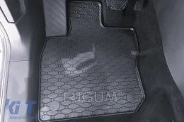 Specific rubber mats suitable for Skoda Kodiaq after 2024, 4-piece set, black color-image-6229534