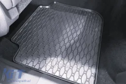 Specific rubber mats suitable for Skoda Kodiaq after 2024, 4-piece set, black color-image-6229536