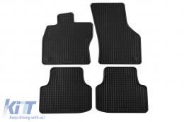 image-63-Specific rubber mats suitable for Skoda Octavia sedan, wagon, Scout 2013-2019, 4-piece set, black color