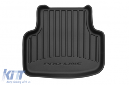 Specific rubber mats suitable for Skoda Octavia 2013-2019, Octavia after 2019, 4-piece set, black color, with 24-month warranty from Frogum 3D ProLine series.-image-6220612