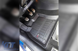 Specific rubber mats suitable for Skoda Octavia 2013-2019, Octavia after 2019, 4-piece set, black color, with 24-month warranty from Frogum 3D ProLine series.-image-6220616