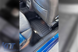Specific rubber mats suitable for Skoda Octavia 2013-2019, Octavia after 2019, 4-piece set, black color, with 24-month warranty from Frogum 3D ProLine series.-image-6220618
