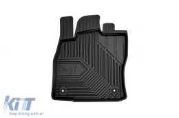 Specific rubber mats suitable for Skoda Octavia 2013-2019, Octavia after 2019, 4-piece set, black color-image-6226498