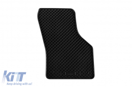 Specific rubber mats suitable for Skoda Octavia 2013-2020, Octavia after 2020, 4-piece set, black color-image-6249025