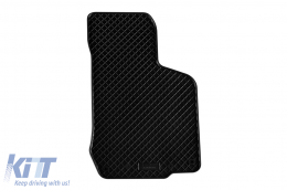 Specific rubber mats suitable for Skoda Octavia 1997-2004, 4-piece set, black color-image-6249449