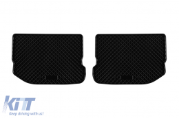 Specific rubber mats suitable for Skoda Octavia 1997-2004, 4-piece set, black color-image-6249450