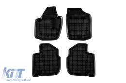 image-67-Specific rubber mats suitable for Skoda Rapid, Seat Toledo 2012-2019, 4-piece set, black color