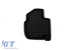 Specific rubber mats suitable for Skoda Rapid, Seat Toledo 2012-2019, 4-piece set, black color-image-6213519