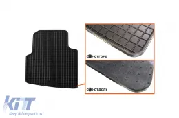 Specific rubber mats suitable for Skoda Roomster 2006-2015, 4-piece set, black color-image-6216875
