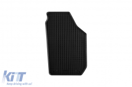 Specific rubber mats suitable for Skoda Roomster Praktik after 2006, 2 seats, 2-piece set, black color-image-6249165