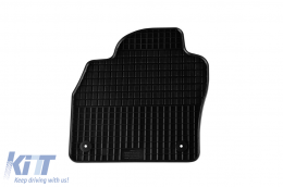 Specific rubber mats suitable for Skoda Scala, Kamiq after 2019, 4-piece set, black color-image-6216882