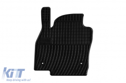Specific rubber mats suitable for Skoda Scala after 2019, 4-piece set, black color-image-6250727