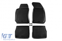 image-66-Specific rubber mats suitable for Skoda Superb 2001-2008, 4-piece set, black color