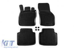 Specific rubber mats suitable for Skoda Superb after 2015, 4-piece set, black color - ABFMS6015985