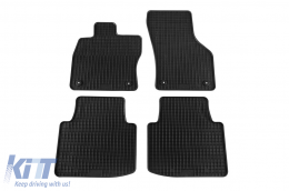 image-66-Specific rubber mats suitable for Skoda Superb sedan, wagon after 2015, 4-piece set, black color