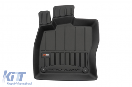 Specific rubber mats suitable for Skoda Superb after 2015, 4-piece set, black color, with 24-month warranty-image-6220637