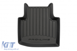 Specific rubber mats suitable for Skoda Superb after 2015, 4-piece set, black color, with 24-month warranty-image-6220640