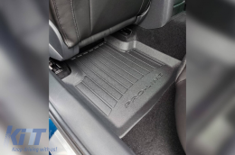 Specific rubber mats suitable for Skoda Superb after 2015, 4-piece set, black color, with 24-month warranty-image-6220646