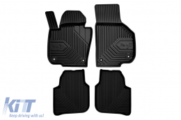 Specific rubber mats suitable for Skoda Superb 2008-2015, 4-piece set, black color - ABFMS6018410