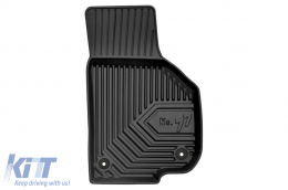 Specific rubber mats suitable for Skoda Superb 2008-2015, 4-piece set, black color-image-6226625