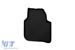 Specific rubber mats suitable for Skoda Superb 2008-2015, 4-piece set, black color-image-6226627