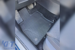 Specific rubber mats suitable for Skoda Superb after 2015, 4-piece set, black color-image-6228338