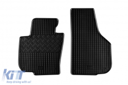 Specific rubber mats suitable for Skoda Superb after 2008, 4-piece set, black color-image-6249060