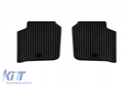 Specific rubber mats suitable for Skoda Superb after 2008, 4-piece set, black color-image-6249061