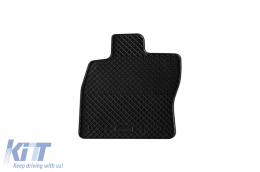 Specific rubber mats suitable for Skoda Superb after 2015, 4-piece set, black color-image-6249371