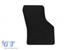 Specific rubber mats suitable for Skoda Superb after 2015, 4-piece set, black color-image-6249372