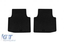 Specific rubber mats suitable for Skoda Superb after 2015, 4-piece set, black color-image-6249373