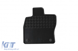 Specific rubber mats suitable for Skoda Superb III after 2015, 4-piece set, black color-image-6249379