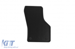 Specific rubber mats suitable for Skoda Superb III after 2015, 4-piece set, black color-image-6249380