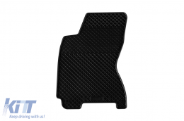 Specific rubber mats suitable for Skoda Superb 2001-2008, 4-piece set, black color-image-6249443