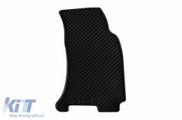 Specific rubber mats suitable for Skoda Superb 2001-2008, 4-piece set, black color-image-6249444