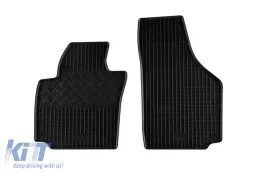 Specific rubber mats suitable for Skoda Yeti after 2009, 4-piece set, black color-image-6249069