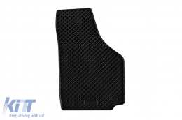Specific rubber mats suitable for Skoda Yeti 2009-2017, 4-piece set, black color-image-6249076
