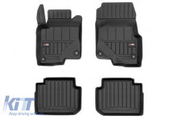 image-32-Specific rubber mats suitable for Smart ForFour 454 2004-2006, 4-piece set, black color, with 24-month warranty