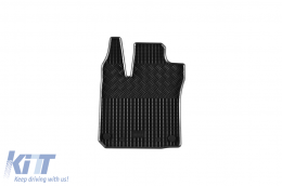 Specific rubber mats suitable for Smart Fortwo after 2015, Fortwo EQ after 2017, 2-piece set, black color-image-6249498