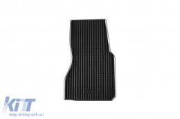 Specific rubber mats suitable for Smart Fortwo after 2015, Fortwo EQ after 2017, 2-piece set, black color-image-6249499