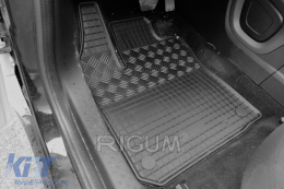 Specific rubber mats suitable for Smart Fortwo after 2015, Fortwo EQ after 2017, 2-piece set, black color-image-6249500