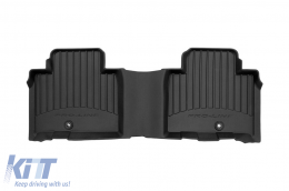 Specific rubber mats suitable for Ssangyong Rexton after 2017, 3-piece set, black color, with 24-month warranty-image-6221755