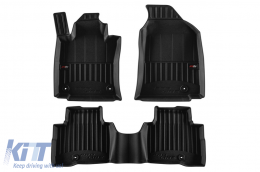 image-5-Specific rubber mats suitable for SsangYong Actyon after 2024, 3-piece set, black color, with 24-month warranty