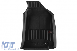 Specific rubber mats suitable for SsangYong Actyon after 2024, 3-piece set, black color, with 24-month warranty-image-6224287