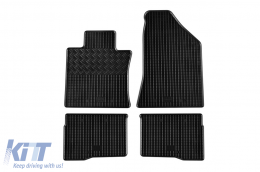 Specific rubber mats suitable for Ssangyong Korando after 2019, Torres after 2023, 4-piece set, black color - ABFMS6018848