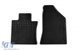 Specific rubber mats suitable for Ssangyong Korando after 2019, Torres after 2023, 4-piece set, black color-image-6229129