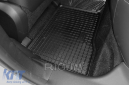 Specific rubber mats suitable for Ssangyong Korando after 2019, Torres after 2023, 4-piece set, black color-image-6229133