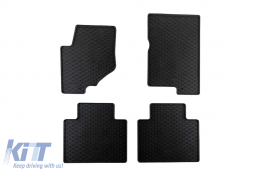 Specific rubber mats suitable for Ssangyong Rexton after 2018, Musso after 2019, 4-piece set, black color - ABFMS6018881