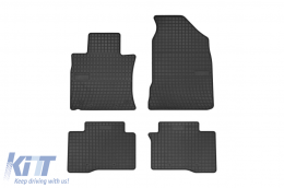 Specific rubber mats suitable for Ssangyong Tivoli after 2015, 4-piece set, black color from Frogum El Toro series - ABFMS6019465