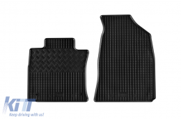 Specific rubber mats suitable for Ssangyong Tivoli after 2015, Grand Tivoli after 2021, 4-piece set, black color-image-6250036
